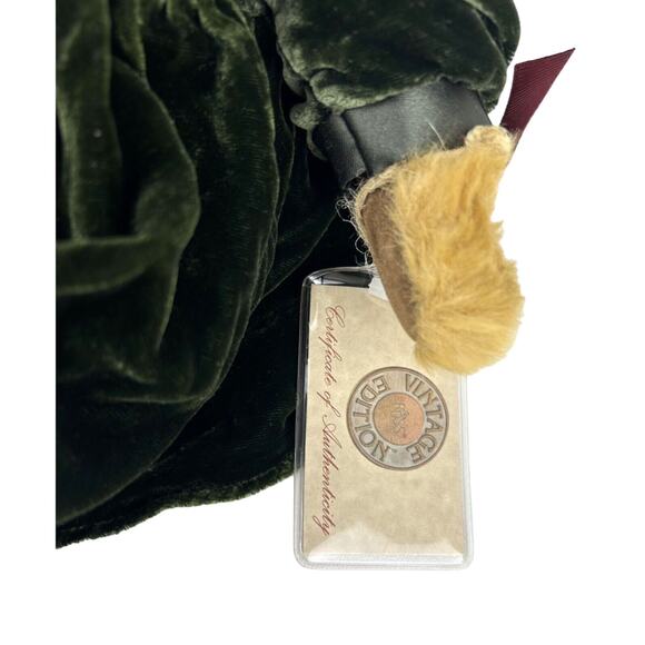 Russ Vtg Collection 11" Teddy Bear Green Velvet Dress Lady Larissa Certificate - Picture 2 of 10